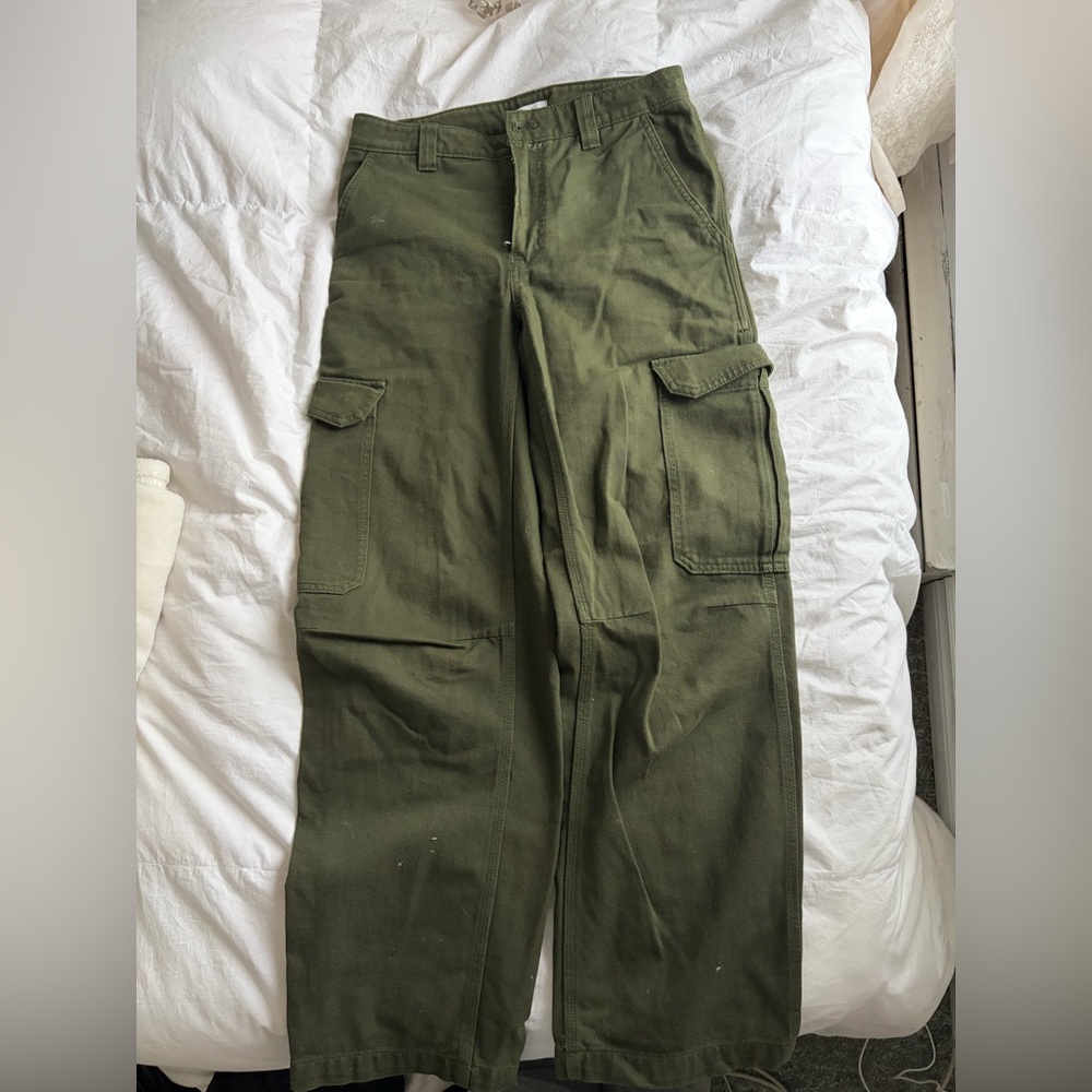 TNA Olive Green Baggy Cargo Pants